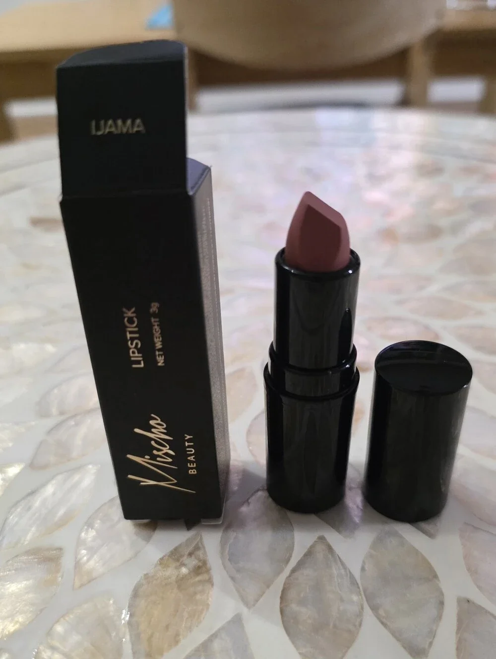 MISCHO BEAUTY Lipstick in IJAMA (Nude Rose) - 3g Brand NIB